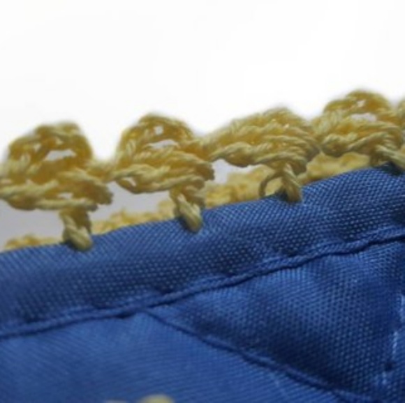 Blue Spring Flower Oven Pot Holder Mitt Glove-OS - Picture 4 of 5